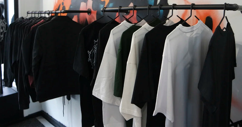 Complete RIMFROST catalog showcasing Norwegian streetwear including hoodies, tees, accessories, and headwear