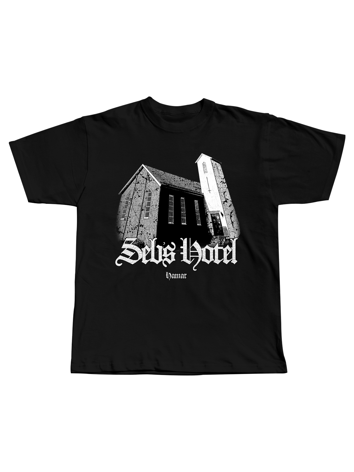 Seb's Church Tee Black - RIMFROST®