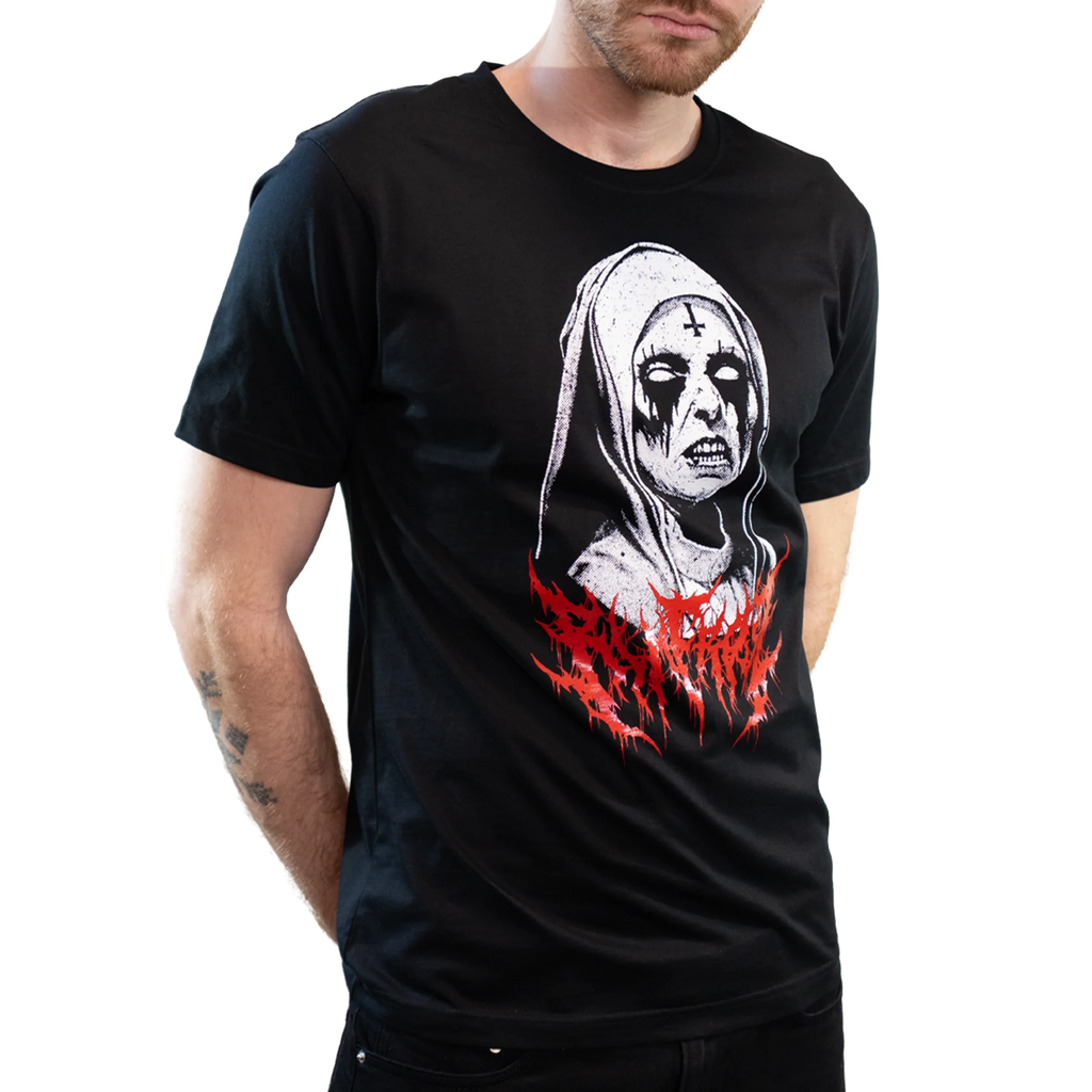 Black Metal Nun Tee - Dark Graphic T-Shirt - RIMFROST®