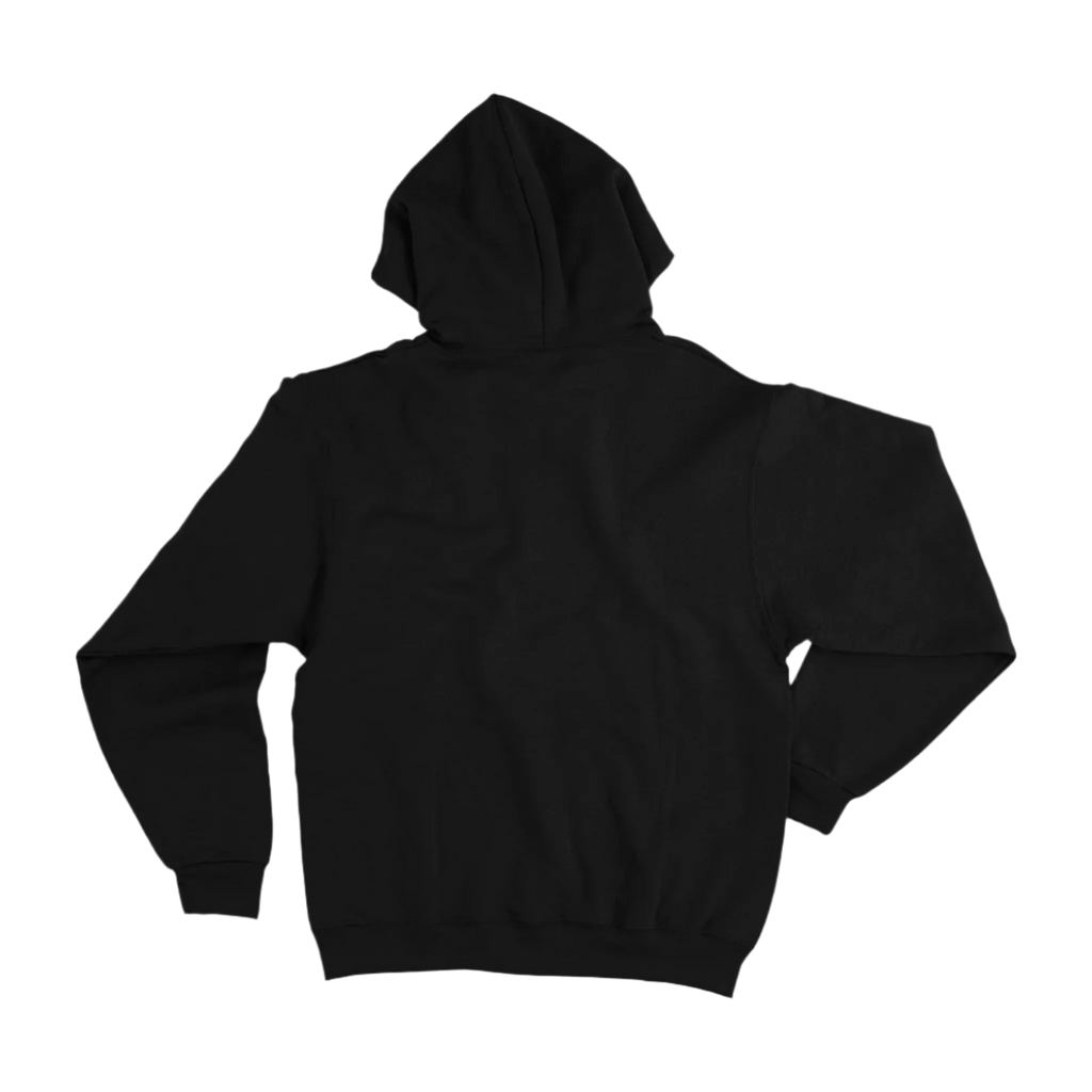 Black hoodie on a white background