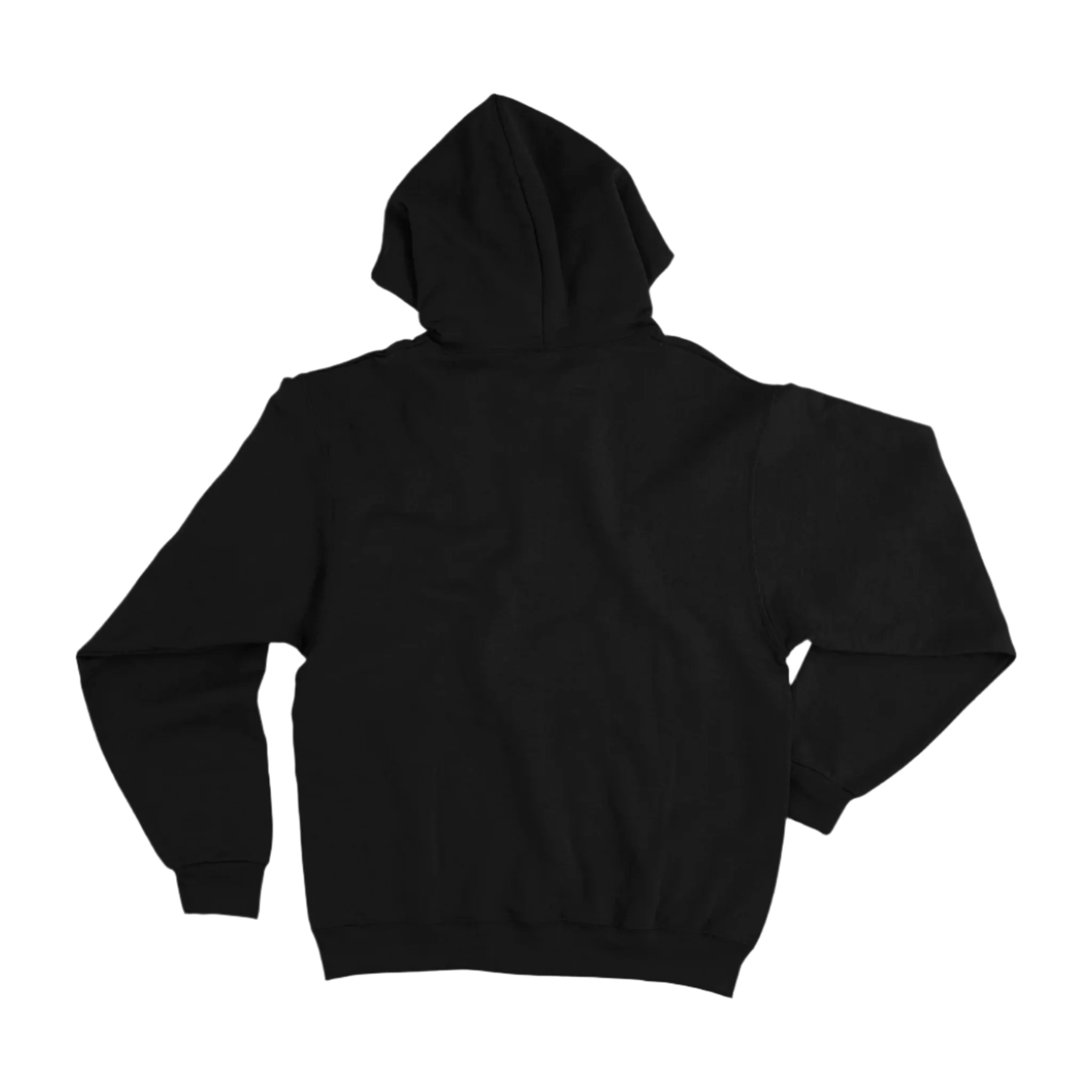 Black hoodie on a white background