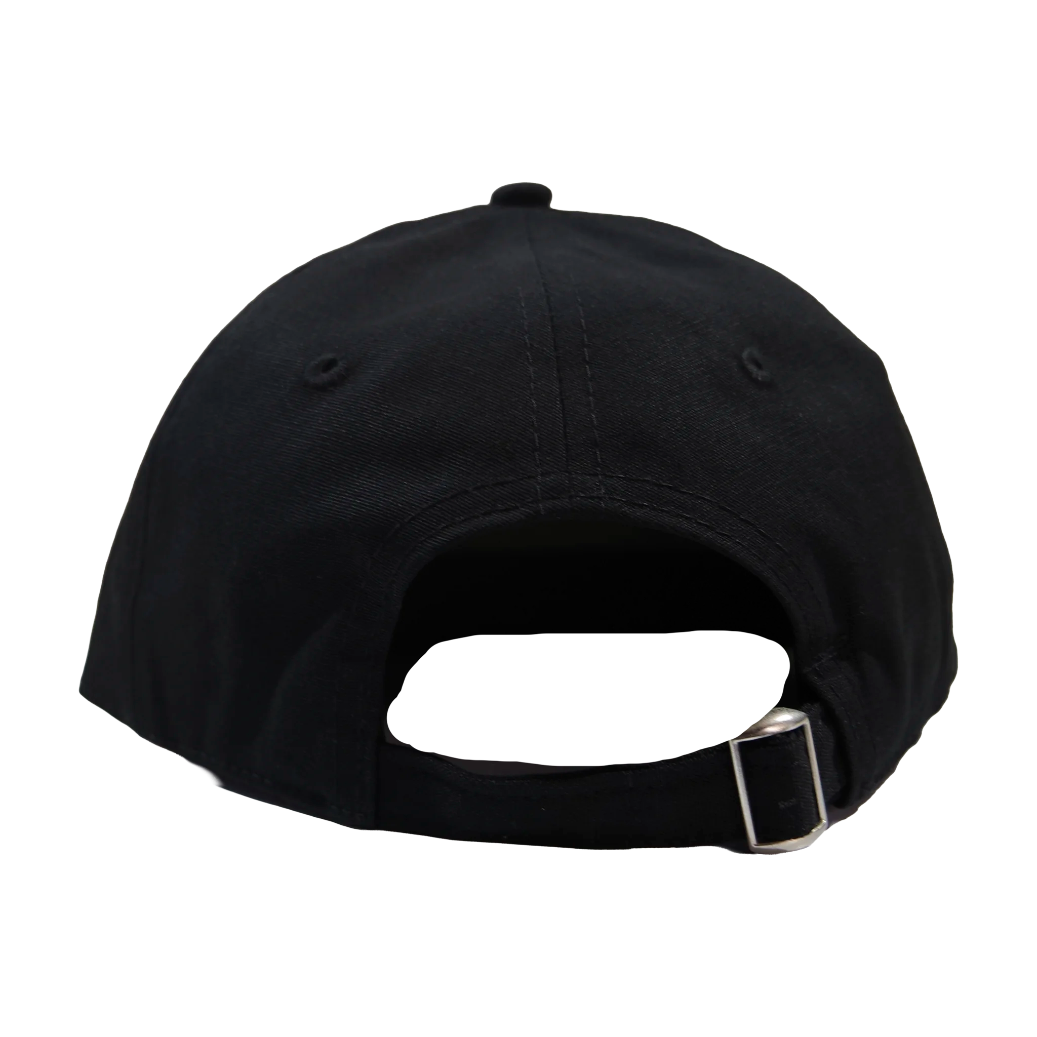 Black baseball cap on a white background