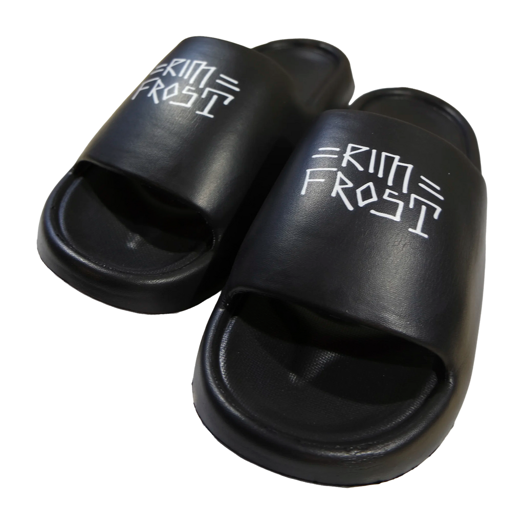 Black slides with 'Kim Frost' branding on a white background