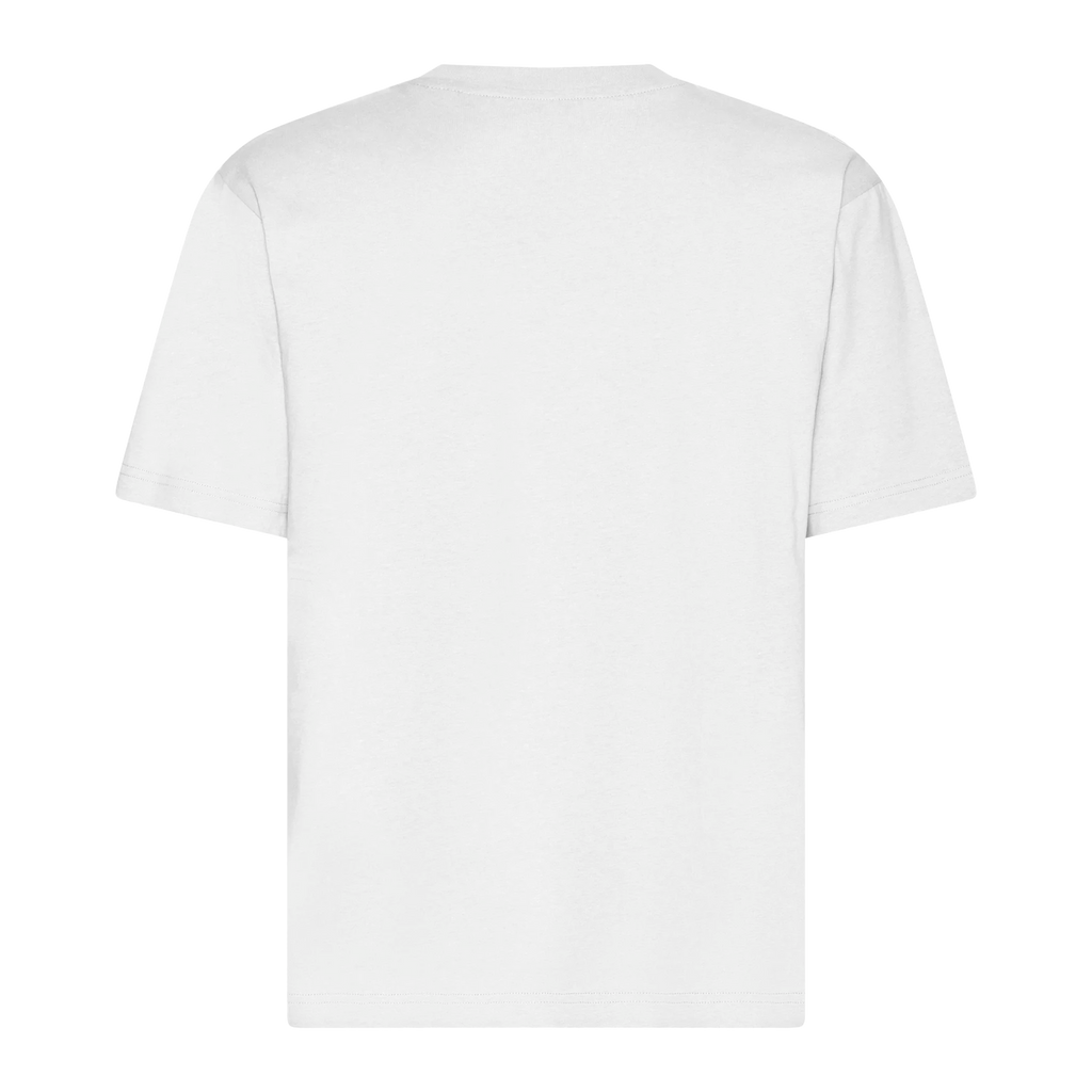 White t-shirt on a white background