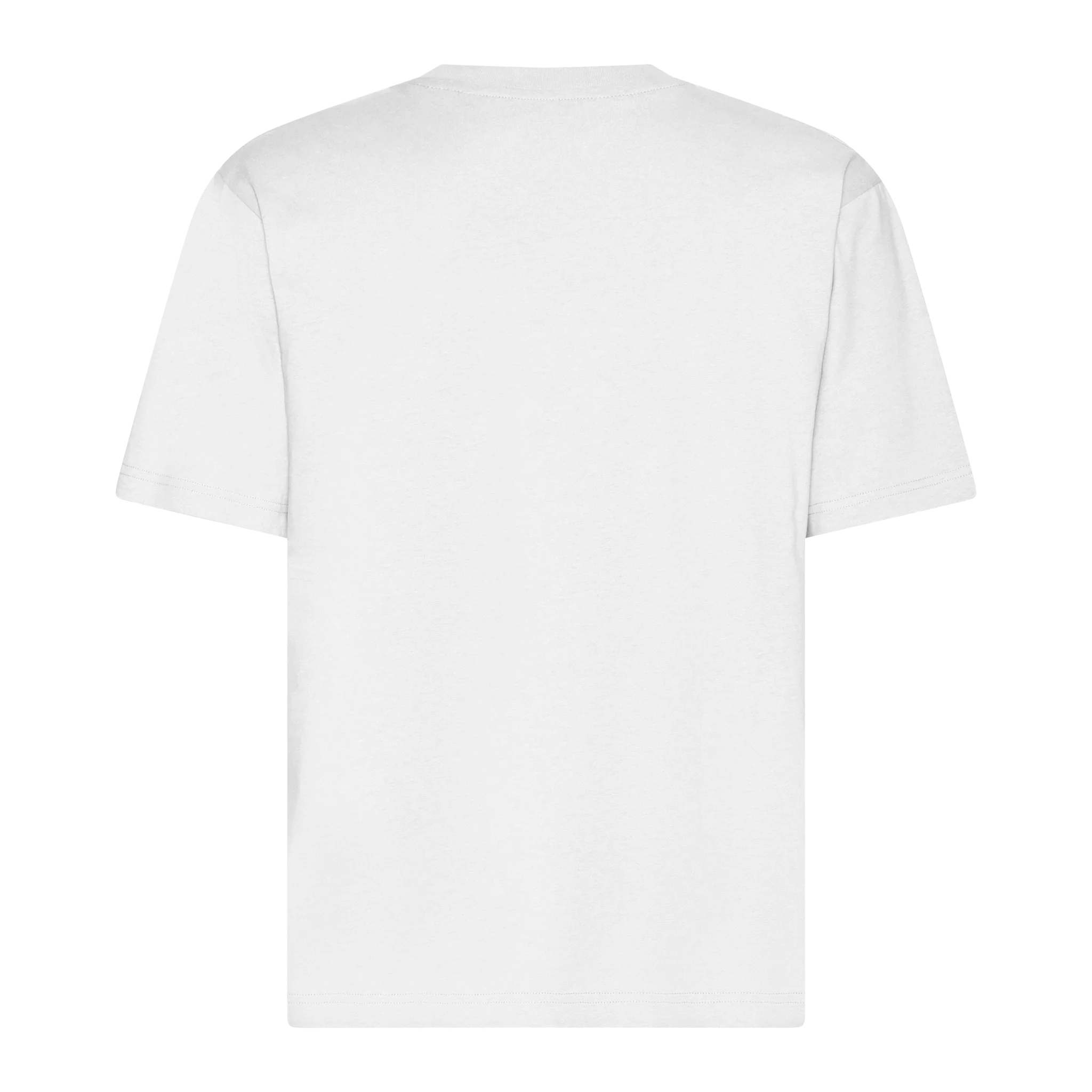 White t-shirt on a white background