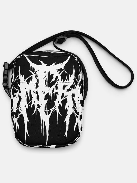 Black Metal Cross Body Bag Black