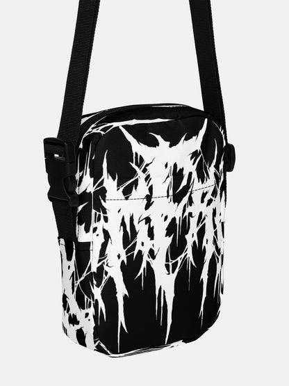 Black Metal Cross Body Bag Black