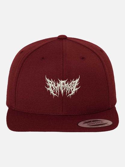 Black Metal Maroon Snapback - RIMFROST®