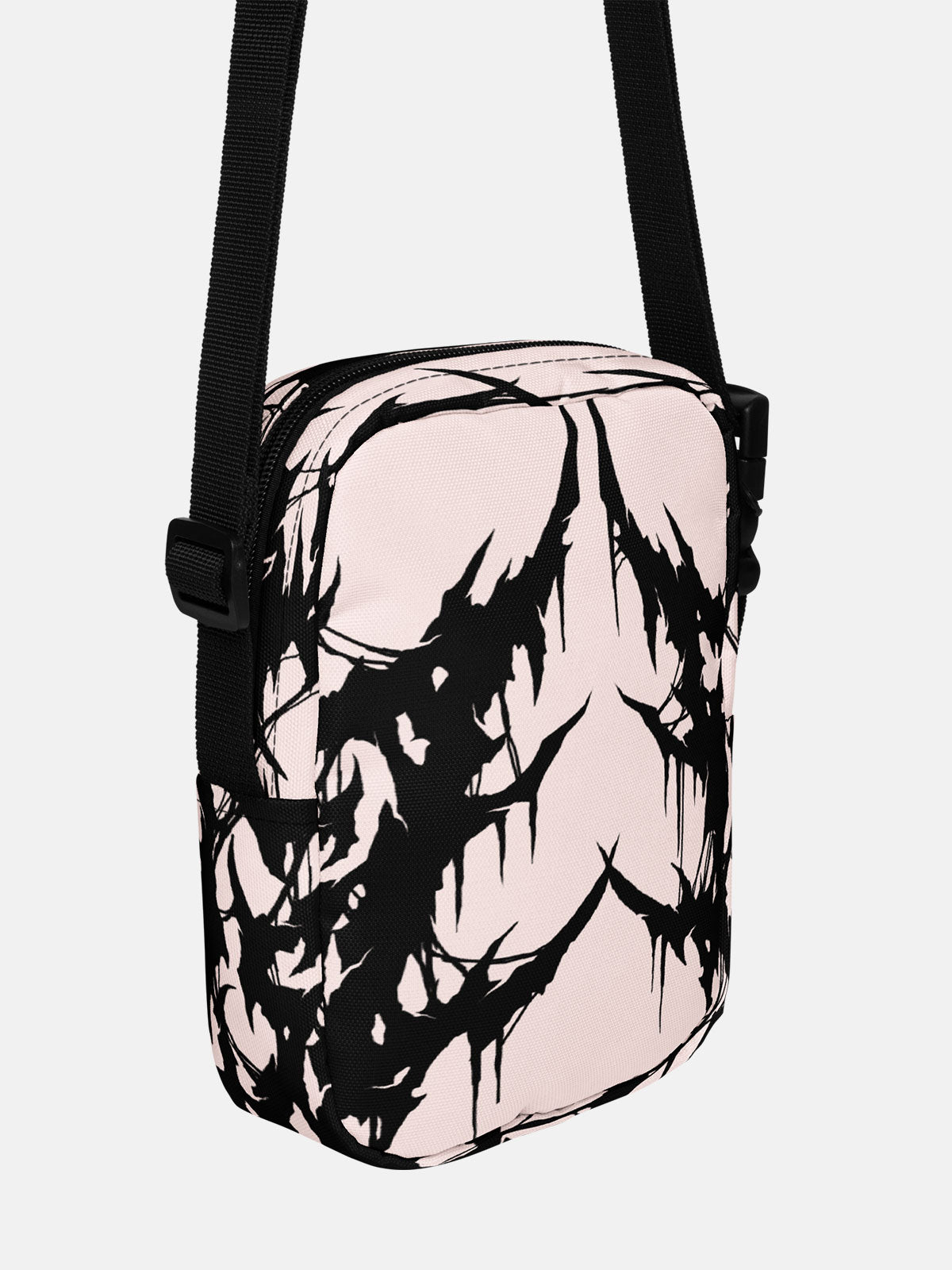 Black Metal Cross Body Bag Pink