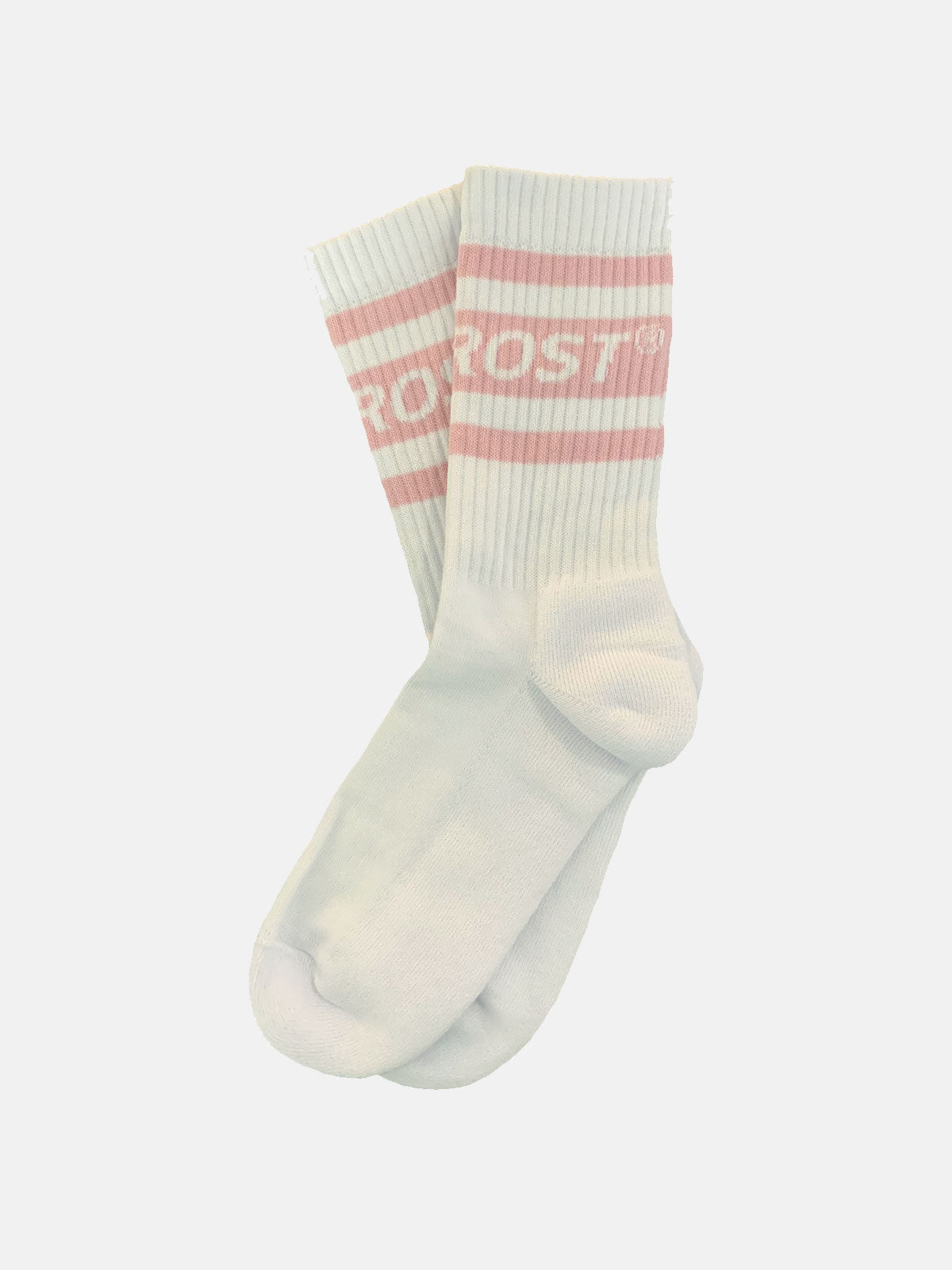 White/Pink Classic Crew Socks - RIMFROST®
