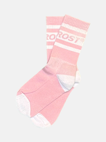 Pink/white Classic Crew Socks - RIMFROST®