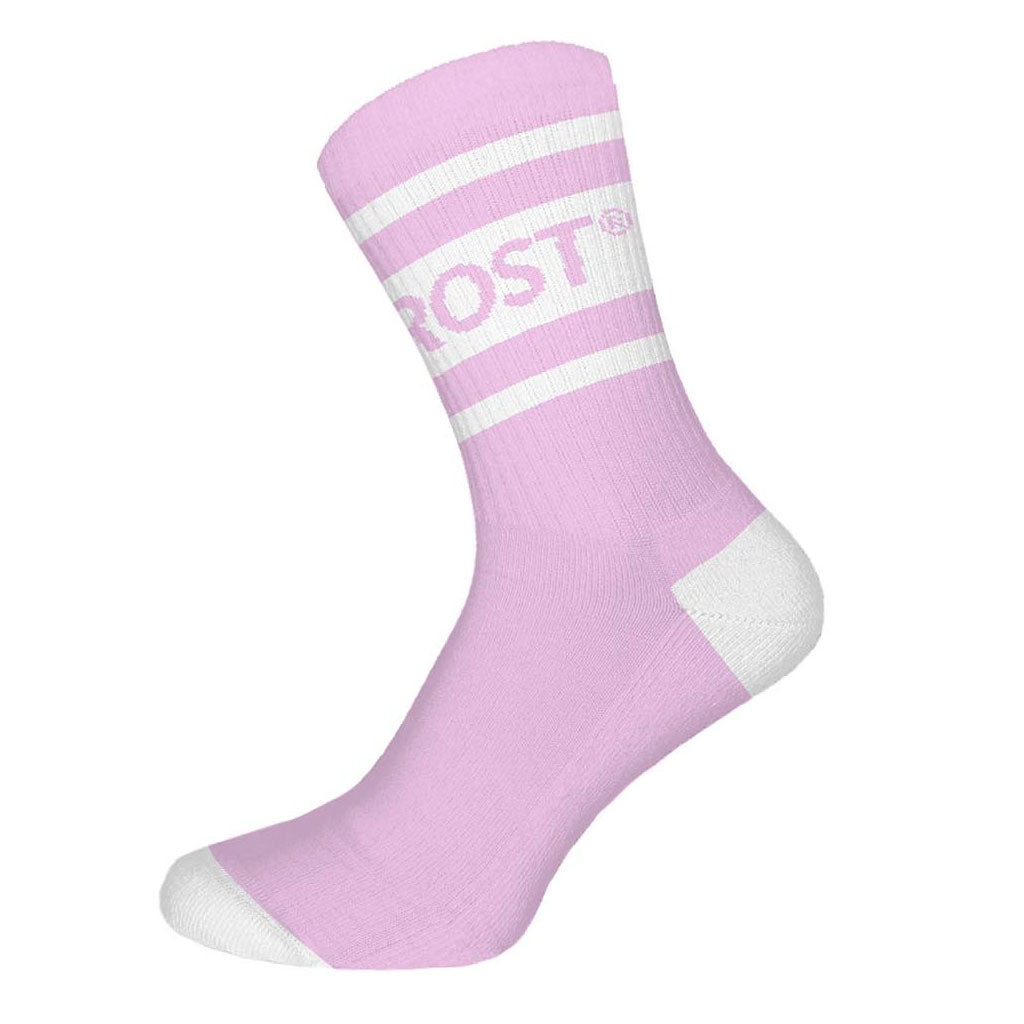 Pink/white Classic Crew Socks - RIMFROST®